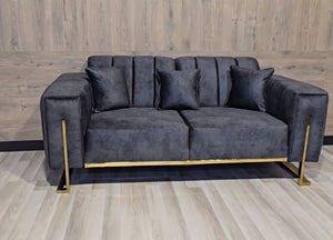 2 Seater Armani Sofa in Slate Grey